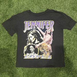 Retro Y2K Jennifer Lopez J LO Graphic T-Shirt Short-Sleeve Girls Size XL 14/16